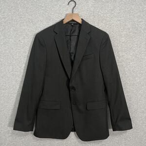 Banana Republic Blazer Mens 38S Slim Fit Charcoal Textured Sport Coat Jacket